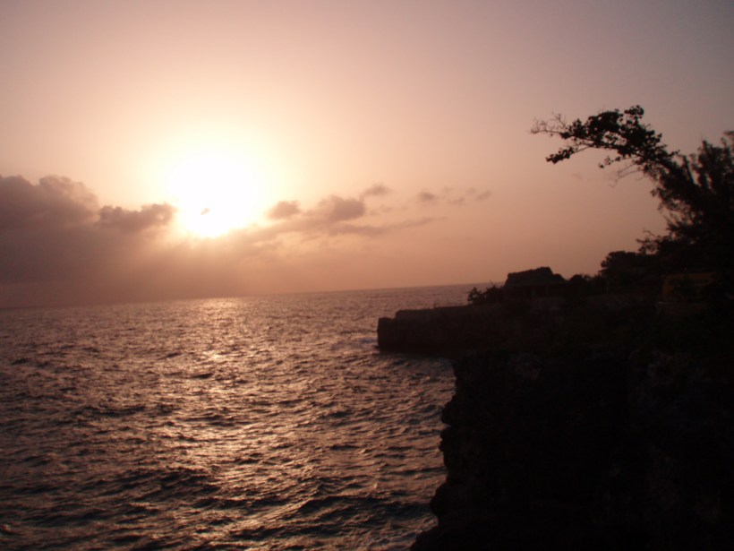 sunset in negril